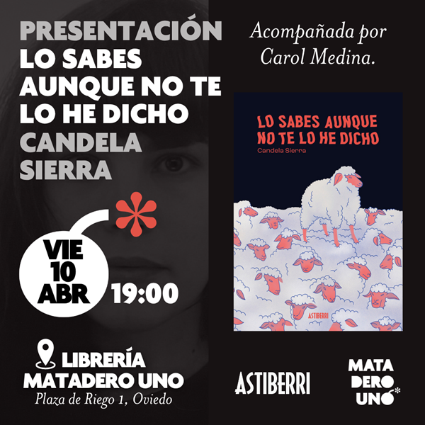 Candela Sierra presenta Lo sabes aunque no te lo he dicho, Premio Nacional de Cómic 2025 🏆