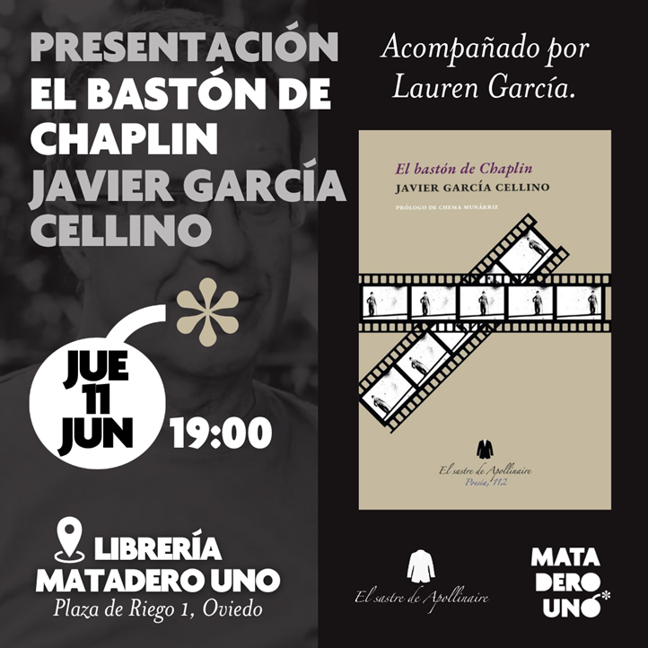 Javier García Cellino presenta El bastón de Chaplin