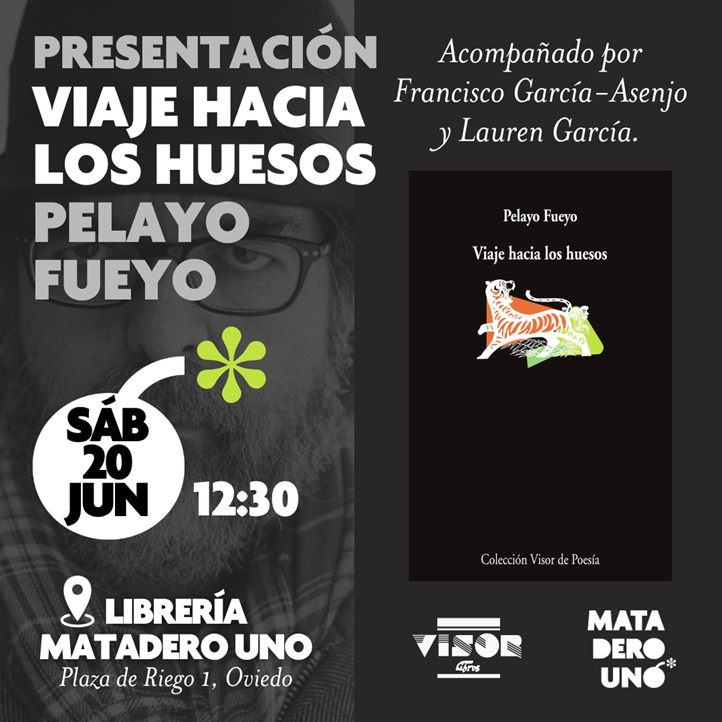 Pelayo Fueyo presenta Viaje hacia los huesos