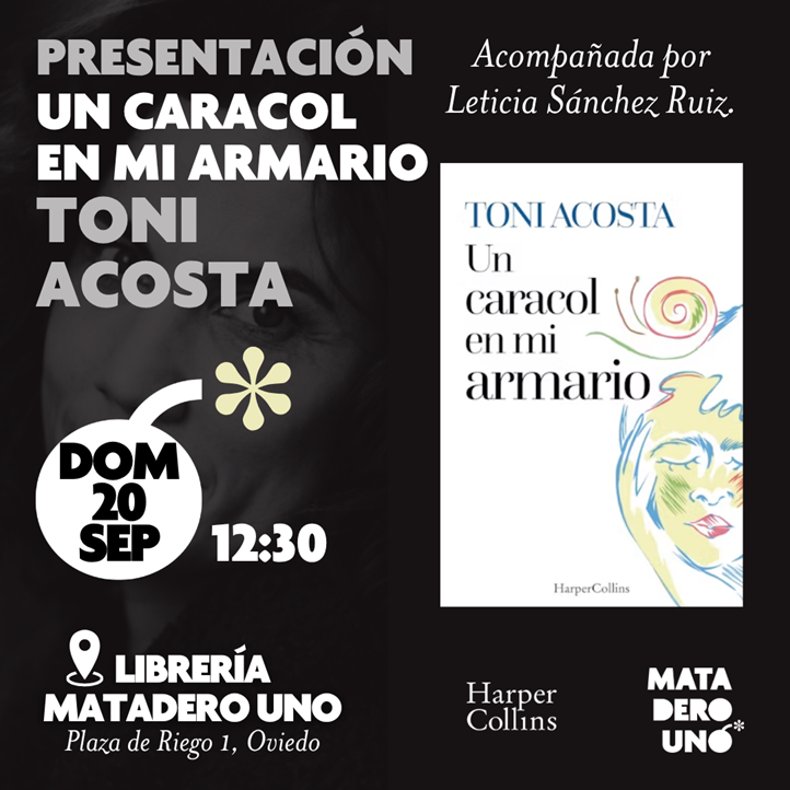 Toni Acosta presenta el libro Un caracol en mi armario