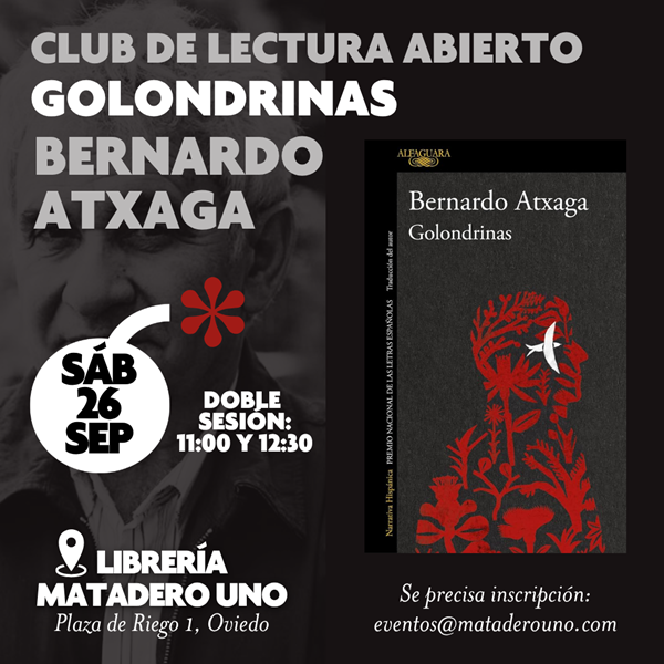 Club de lectura abierto con Bernardo Atxaga