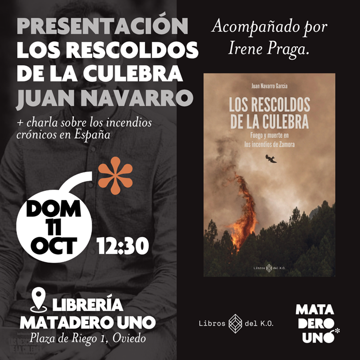 Juan Navarro presenta el libro Los rescoldos de la culebra