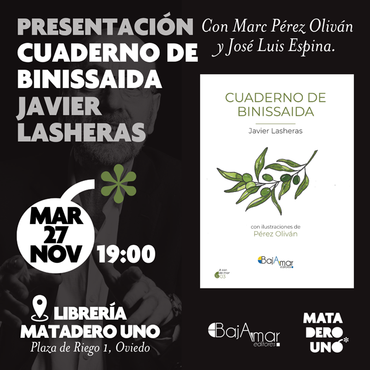 Javier Lasheras presenta Cuaderno de Binissaida