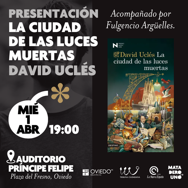 David Uclés presenta La ciudad de las luces muertas